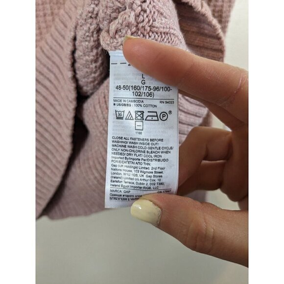 Gap Dusty Rose Pink Sweater Size L - Picture 4 of 4